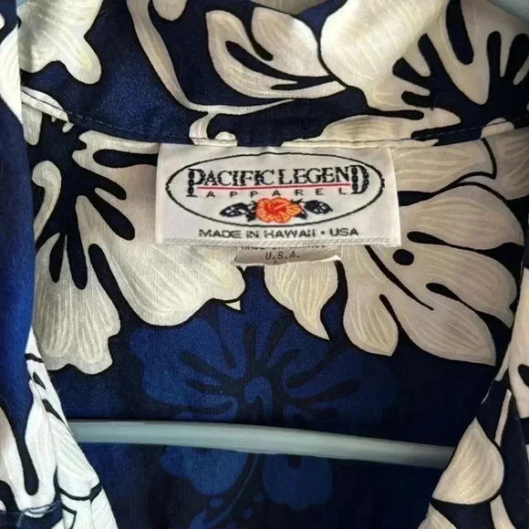 Pacific Legend Hawaiian Shirt SZ L worn once made in Hawaii - Picture 3 of 5